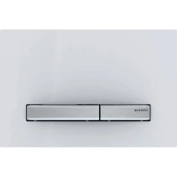 GEBERIT GE Betaetigungsplatte Sigma50 2-Mengen weiss-alpin, square   – 115.788.11.2