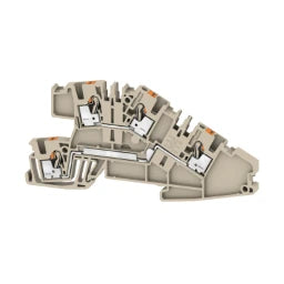 WEIDMÜLLER Installations-Etagenklemme, PUSH IN, dun kelbeige, 2.5 mm², 24 A, 400 V, Anzahl A  – 2668900000