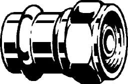 VIEGA Viega Verschraubung mit SC Profipress G 2661 für Gas in 28mm x G1 3/8 Rotguss   – 351 137