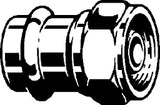 VIEGA Viega Verschraubung mit SC Profipress G 2661 für Gas in 28mm x G1 3/8 Rotguss   – 351 137