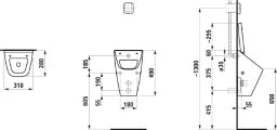 LAUFEN Laufen Vila Absaugurinal weiß   – H8411410000001