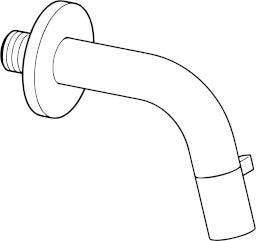 HANSA Hansa Nova Style Wand-Auslaufventil Ausladung 107mm chrom   – 5086 8101