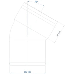 POLOPLAST PO Bogen POLO-KAL XS DN 160/30Grad  – 102161