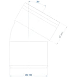 POLOPLAST PO Bogen POLO-KAL XS DN 160/30Grad  – 102161