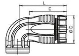 HAWLE Hawle Fit Winkel 90Gr.IG 5/4"/PE da40 inkl.Niro-Verstärkungsring   – 5005954