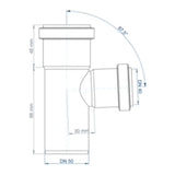 POLOPLAST PO Abzweig POLO-KAL NG DN 50/40/87Grad   – 02214