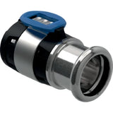 GEBERIT GE FlowFit Uebergang Mapress Edelstahl mit Pressmuffe, d16 x 15mm  – 620.332.00.1
