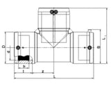 ALIAXIS Frialen E-Schweiss-T-Stueck OEVGW-gepr. f.Wasser PN16 da 110   – 612167