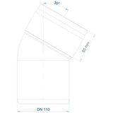 POLOPLAST PO Bogen POLO-KAL XS DN 110/30Grad  – 102141