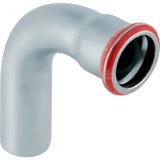 GEBERIT GE Mapress C-Stahl Bogen m. einseitigem Einschubende 90 Gr. d108mm verzinkt  – 20311