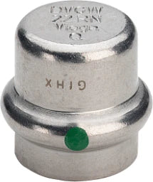 VIEGA Viega Verschlusskappe mit SC Sanpress Inox 2356 in 42mm Edelstahl   – 452 902