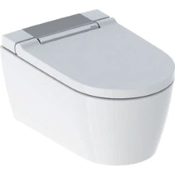 GEBERIT GE AquaClean Sela, Wand-WC glanzchrom, Komplettanlage   – 146.220.21.1