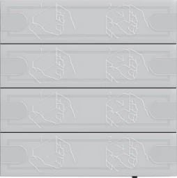 GIRA KNX Tastsens.4 Komfort 4f TS4 Anthrazit   – 5004028