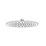 KLUDI Kludi A-QA Tellerkopfbrause 300 mm brushed gold  – 64330N0-00