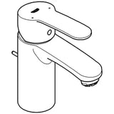 GROHE Grohe Eurostyle Cosmopolitan WT-Batterie Niederdruck Zugstangen-Ablaufgrt. chrom   – 33 561 002