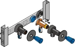 GEBERIT GE Huter Montageelem. AP-Arm. FlowFit16 Traverse, Trockenbau/Vor- und Inwand  – HU-APA5014-FF16