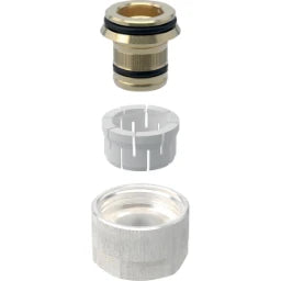 GEBERIT GE FlowFit Eurokonusverschraubung MS d20 mm x G3/4, vernickelt  – 619.056.00.1