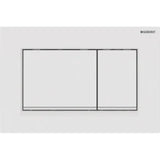 GEBERIT GE Betaetigungsplatte Sigma20 2-Mengen Kunststoff, weiss, square   – 115.883.11.1