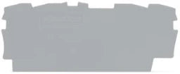 WAGO Abschluss- und Zwischenplatte 0,8 mm dick, grau   – 2002-1491