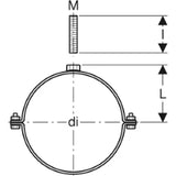 GEBERIT GE Pluvia Rohrschellen Fixpunktpaket d250mm   – 371.861.00.1