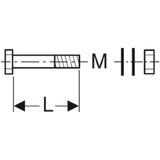 GEBERIT GE PE Schraube komplett M16x80mm 366743   – 366.743.26.1