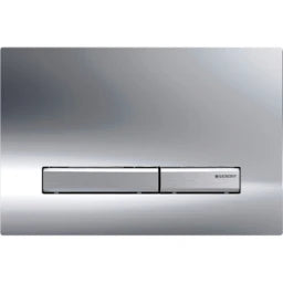 GEBERIT GE Betaetigungsplatte Sigma50 2-Mengen glanzchrom, square   – 115.788.21.2
