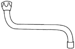 STROHM-MOFÉM ZRT. Teka Rohrauslauf 300mm 3/4" 18mm,flachdichtend  – 1004181