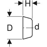 GEBERIT GE Rosette d40, weiss   – 241.508.11.1
