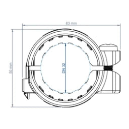 POLOPLAST PO Auszugsichere Verbindung POLO-KAL NG DN 32   – 01750