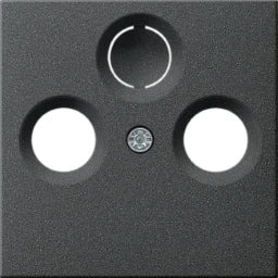 GIRA Abdeckung Antennendose 2-und 3fach System 55 anthrazit   – 086928