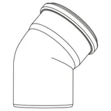 REHAU RAUPIANO PLUS Bogen DN 40, 30 Grad  – 11230741002