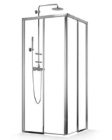 PALME Palme Drive 1.0 Eckeinstieghälfte 2-tlg. rechts 80x200cm Glas H1, silber  – DXE2B80B/H1/20