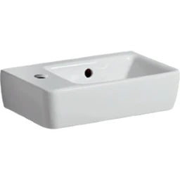 GEBERIT SANITAER Geberit Renova Compact Handwaschbecken HL links, 40x25cm, weiß  – 276240000
