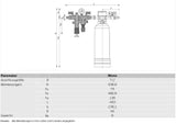 RESIDEO Resideo Nachfüllkombination NK300SE-SO mit Enthärtungsspatrone, R 1/2  – NK300SE-SO-1/2A