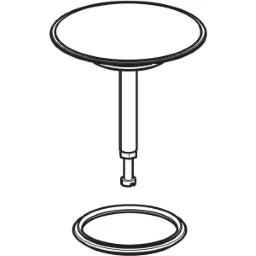 GEBERIT GE Ventilstopfen f. BW-Ablauf d72/35 glanzverchromt  – 245.435.21.1