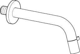 HANSA Hansa Nova Style Wand-Auslaufventil Ausladung 186mm chrom   – 5096 8101