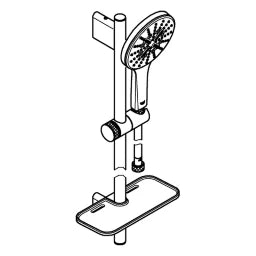 GROHE Grohe Brausestangenset Rainshower 130 SmartActive 26578 900mm chrom   – 26 578 000