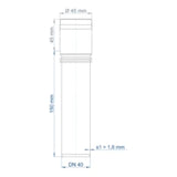 POLOPLAST PO Steckmuffenrohr POLO-KAL XS DN 40/150  – 102010