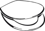 IDEAL-STANDARD Id.St. Eurovit WC-Sitz mit Deckel, Scharniere Edelstahl, weiß  – K705301