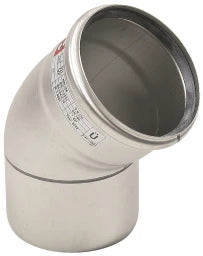 BLUECHER Rohrbogen 45 Gr.Wkst.1.4301 110mm   – 820.045.110