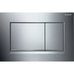 GEBERIT GE Betaetigungsplatte Sigma20 2-Mengen glanzchrom-mattchrom-glanzchrom, square  – 115.883.KH.1