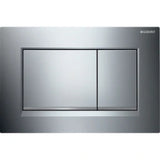 GEBERIT GE Betaetigungsplatte Sigma20 2-Mengen glanzchrom-mattchrom-glanzchrom, square  – 115.883.KH.1