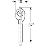 GEBERIT GE Urinal-Absaugsiphon mit senkrechtem Abgang fuer Caprino 152947   – 152.947.11.1