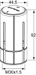 HEIMEIER Heimeier Thermostatkopf - B m.Fühler Behördenmodell  – 2500-00.500