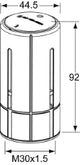 HEIMEIER Heimeier Thermostatkopf - B m.Fühler Behördenmodell  – 2500-00.500