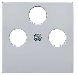 SIEMENS Zentralscheibe Antennendose 2-und 3-Loch DELTA i-system, aluminiummetallic   – 5TG12522
