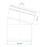 POLOPLAST PO Bogen POLO-KAL NG DN 160/15Grad   – 02160