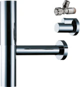 HANSGROHE HG Sifon Flowstar komplett chrom mit zwei Eckventilen und Schubern   – 52120000