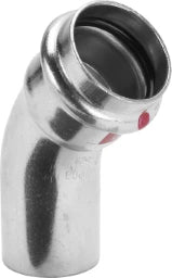 VIEGA Viega Bogen 45 Grad mit SC Prestabo 1126.1 in 22mm Stahl verzinkt   – 558 352