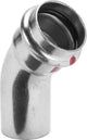 VIEGA Viega Bogen 45 Grad mit SC Prestabo 1126.1 in 22mm Stahl verzinkt   – 558 352